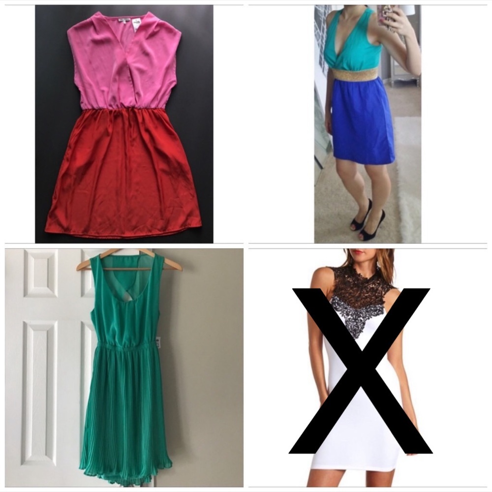 Lot of 3 Charlotte Russe dresses size medium